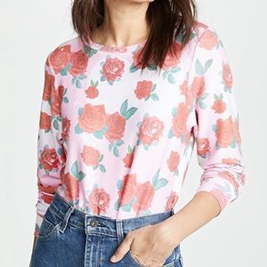 NWT Wildfox Electric Love Rose Sweatshirt